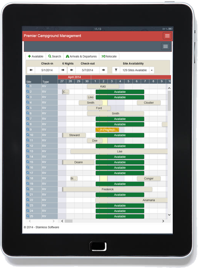 Planner on tablet